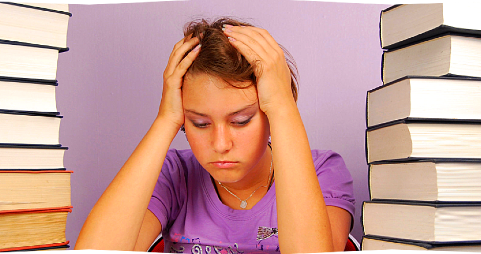 young frustrated girl