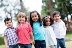 kids smiling